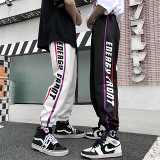 Quần nỉ jogger CNV146 sọc phối chữ phong cách thể thao thời trang E017