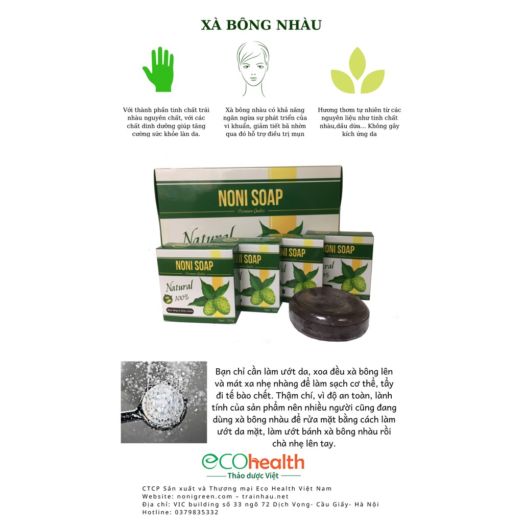 Xà bông quả nhàu noni soap hộp 100g | BigBuy360 - bigbuy360.vn