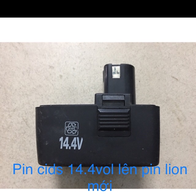 Bộ pin cids 14.4vol Lên mới bằng pin lion 18650, dung lượng 4Ah
