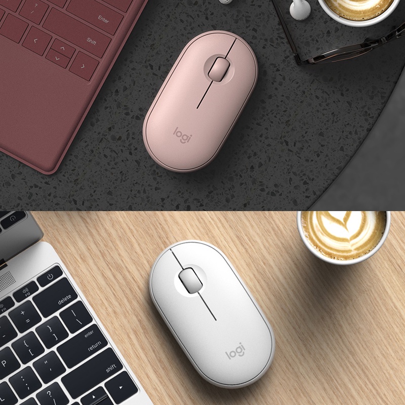 Chuột Bluetooth Silent Logitech Pebble M350 - Hàng chính hãngLOGITECH Chuột Quang Không Dây Bluetoo
