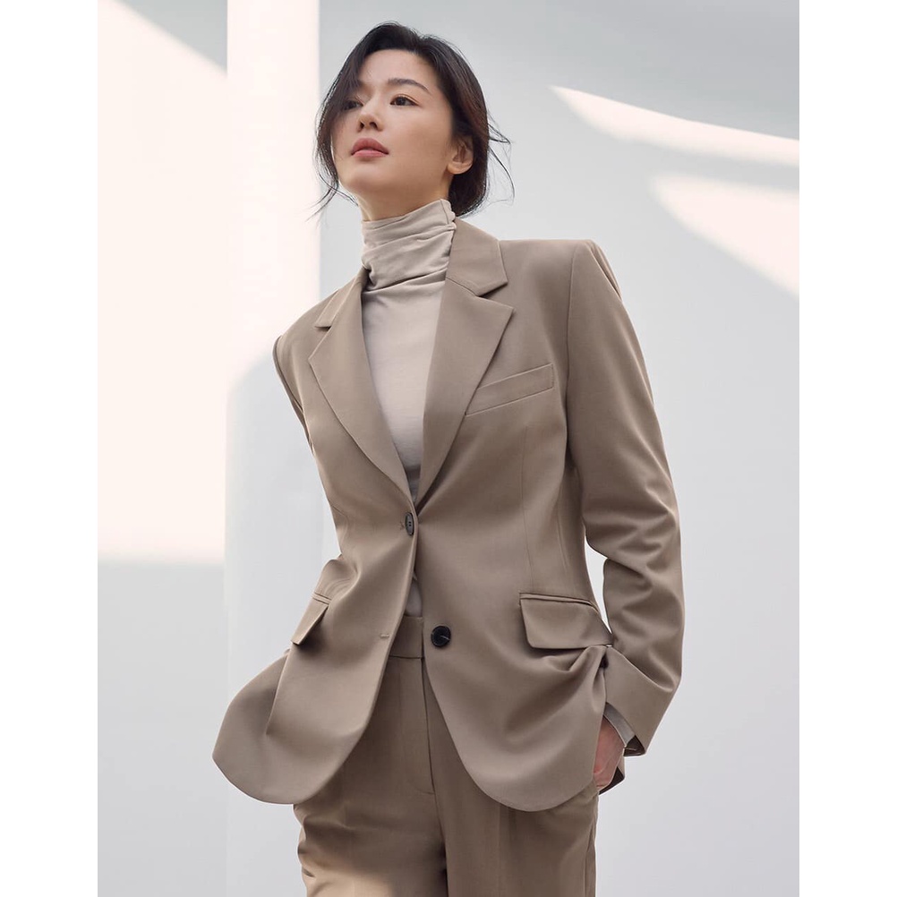 Áo blazer Gioò-dano dư xịn màu ghi xám