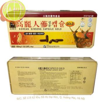 Viên Đạm Tổng Hợp Hồng Sâm Nhung Hươu Linh Chi Vàng Gold 120 viên