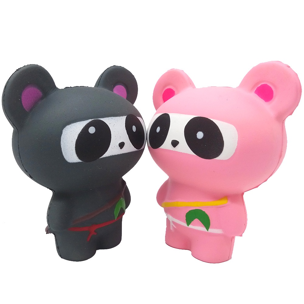 Squishy Lớn JUMBO Hình gấu trúc ninja Đồ Chơi Xốp Giảm Stress Hình mềm mịn dễ Thương đàn hồi Cho Bé