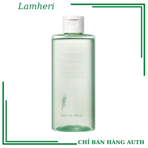 Nước Hoa Hồng tẩy tế bào chết từ lúa mạch xanh innisfree Green Barley Peeling Toner 250ml