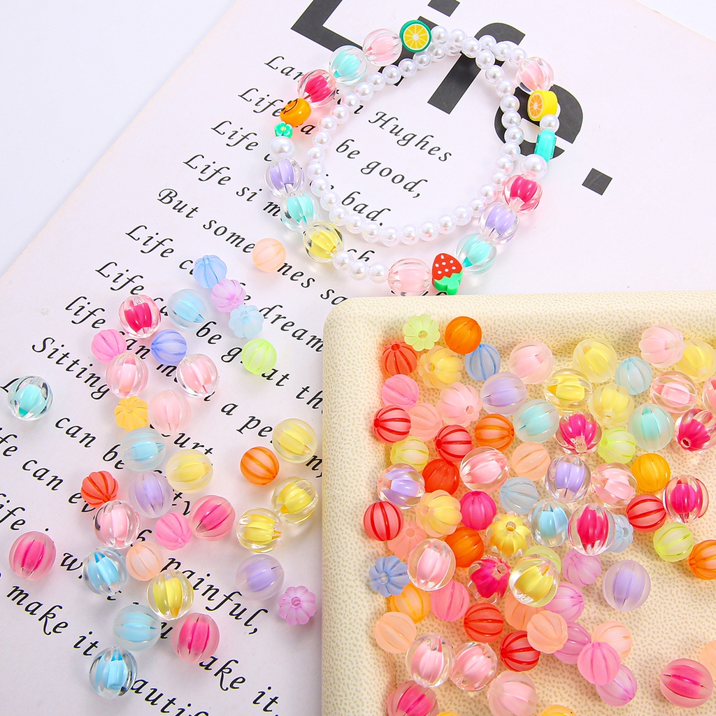 Hạt Nhựa Acrylic Nhiều Kiểu Dùng Làm Trang Sức DIY