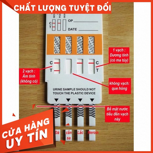 Que Thử Nghiện - Que Thử Ma Túy Tổng Hợp - Que Thử 4 Chân Các Chất Gây Nghiện