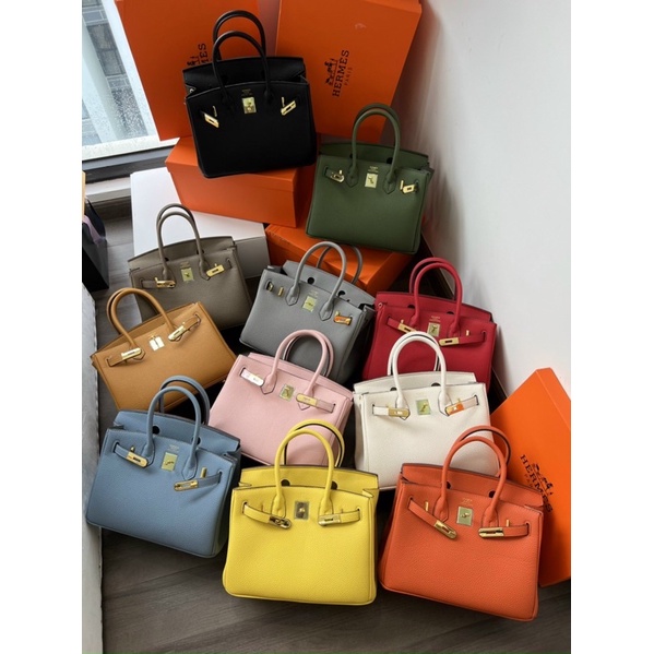 Túi xách da togo size 25 và 30 về bảng màu kẹo ngọt