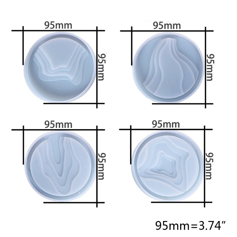 Khuôn Silicone Làm Nhựa Resin Epoxy Hình Tròn Diy