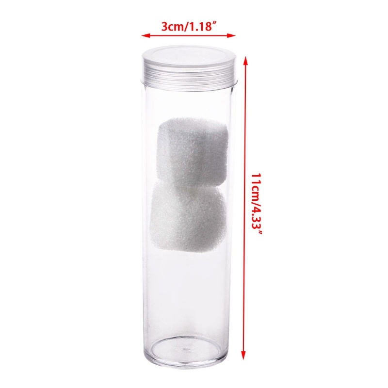 Ống Nhựa Tròn Đựng Tiền Xu 27mm Kèm Nắp Đậy Tiện Lợi