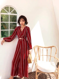 Set thổ cẩm đỏ