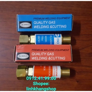 Bộ van chống cháy ngược oxy và gas gắn cho đèn