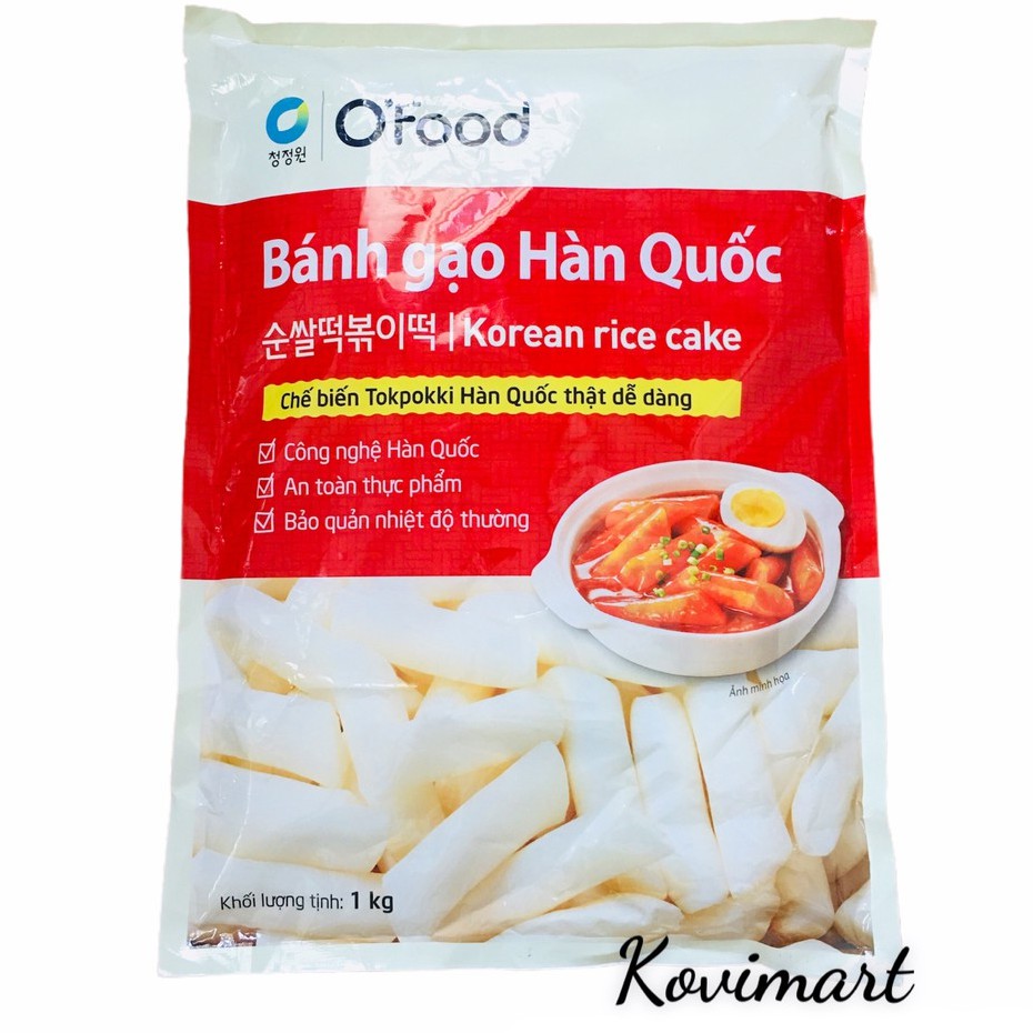 BÁNH GẠO HÀN QUỐC O'FOOD GÓI 1KG (GIAO ĐI TOÀN QUỐC)