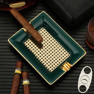 Gạt tàn 2 điếu cigar sang trọng