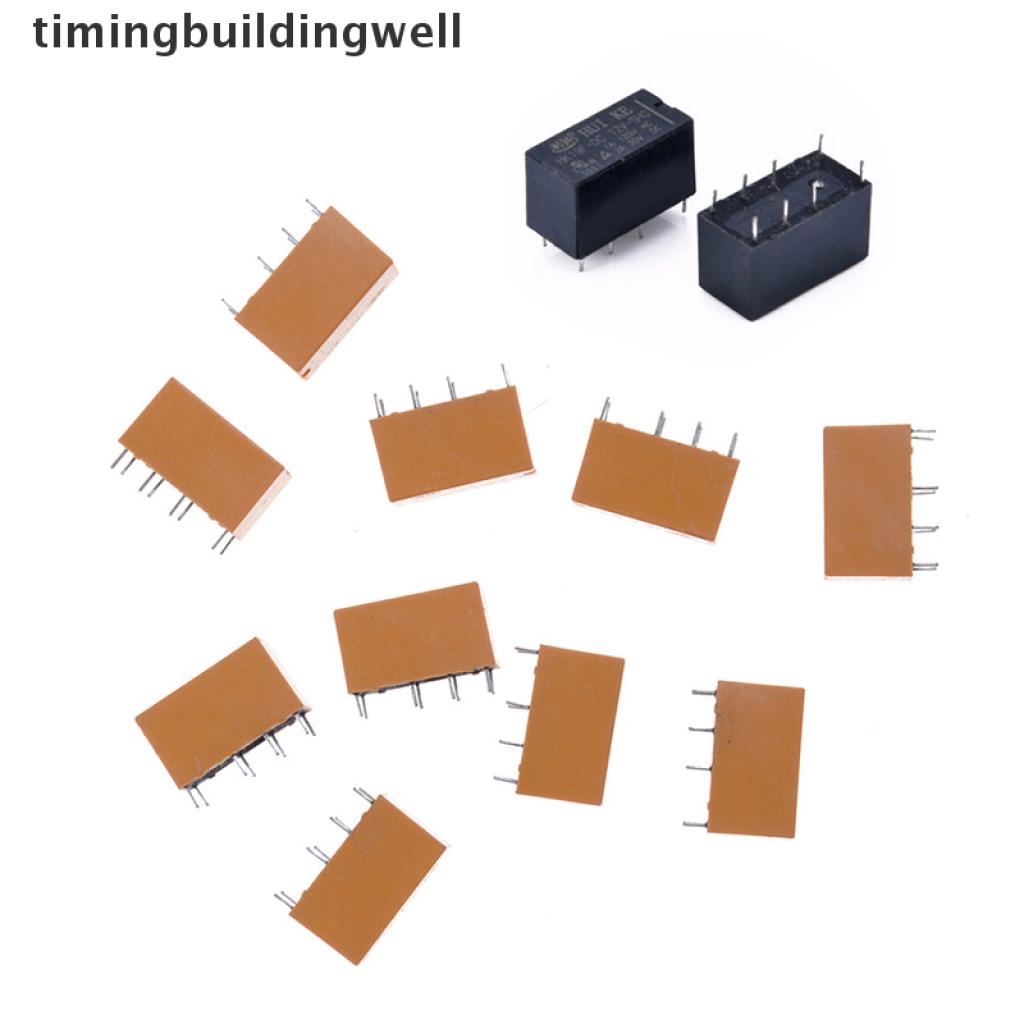 Tbvn 10pcs DC 12V SHG Coil DPDT 8 Pin Mini Power Relays HK19F Jelly