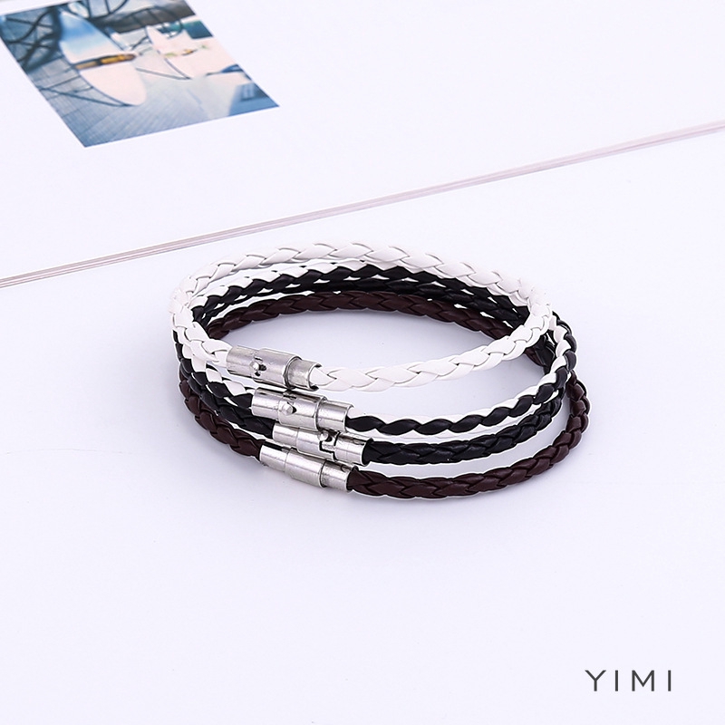 💞Yimi💞Vòng Tay Da Nhiều Sợi Phong Cách Hàn Quốc Cho Nam Và Nữ | BigBuy360 - bigbuy360.vn