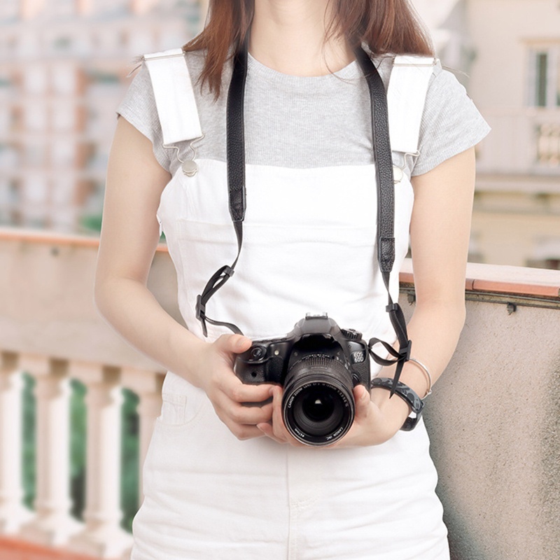 Dây Đeo Vai Da Đơn Tháo Lắp Nhanh Cho Máy Ảnh DSLR / SLR