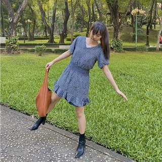 [ 2HAND ] ĐẦM HOA NHÍ NGẮN