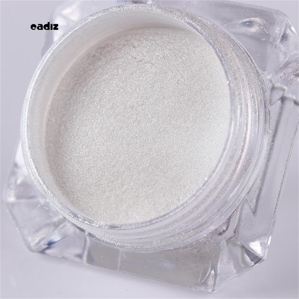 [Hàng mới về] Bột làm móng lấp lánh cùng với cọ hai đầu tiện dụng để làm móng DIY