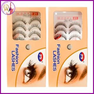 Lông mi giả pn fashion lashes model 21 hộp 10 cặp