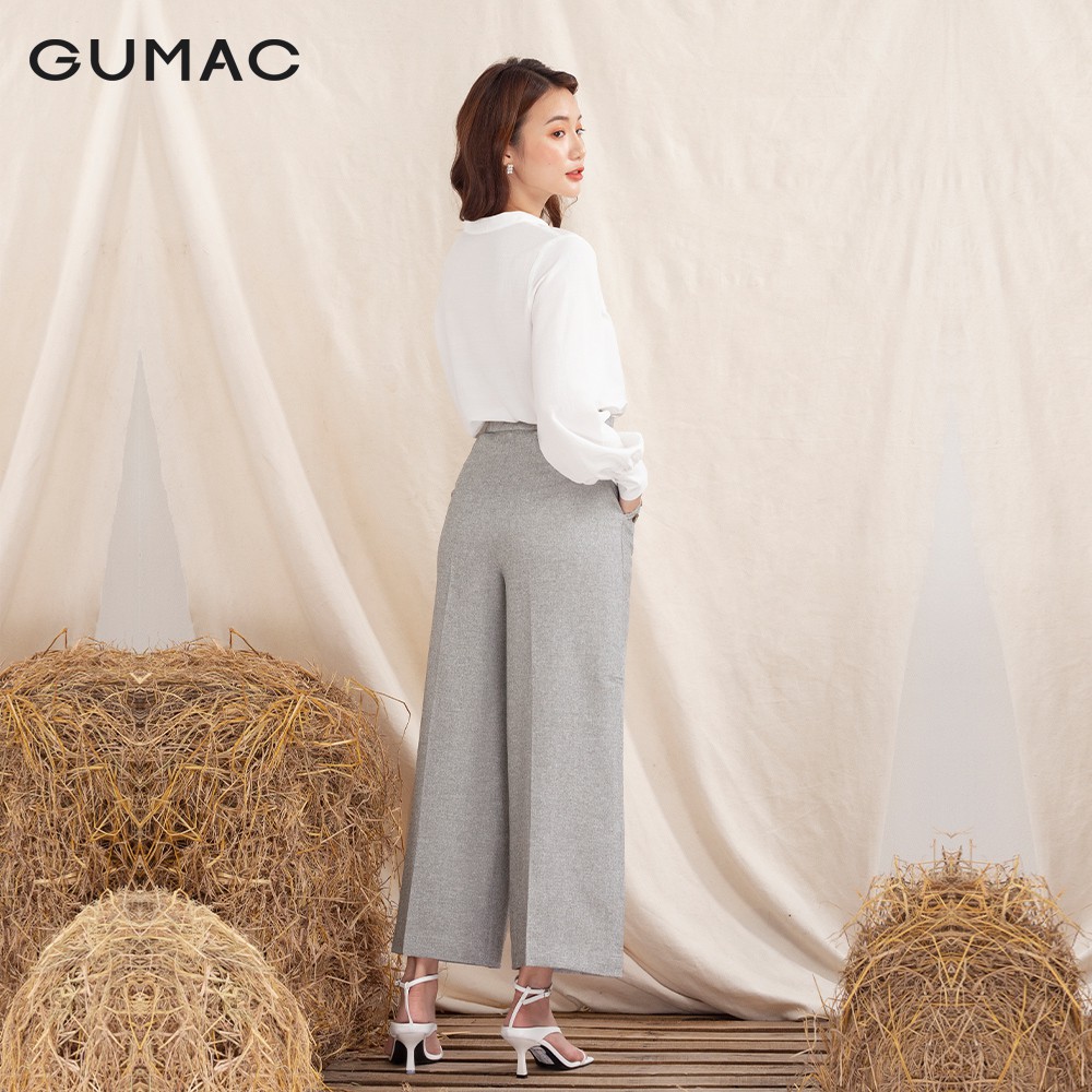 [Mã WABRGUSBD2 giảm 10% tối đa 50k đơn từ 250k] Áo sơ mi nữ cổ trụ túi mổ AA10115 GUMAC | BigBuy360 - bigbuy360.vn