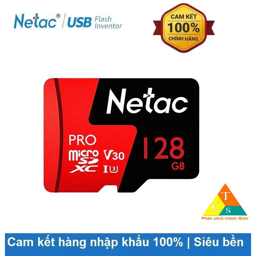 Thẻ nhớ micro sd Netac 128GB U3 Pro HÀNG CHÍNH HÃNG