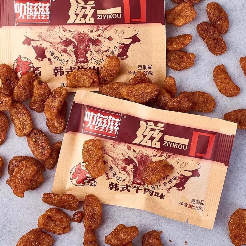 Thịt bò chay cay cay kiểu Hàn Quốc - snack chay gói 20g