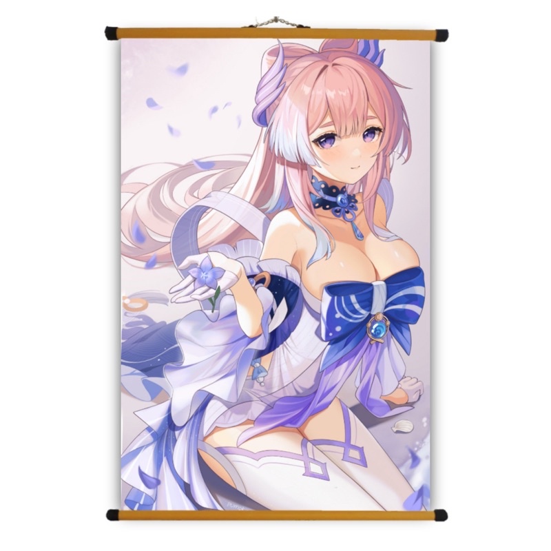 Poster Vải Sangonomiya Kokomi Genshin Impact