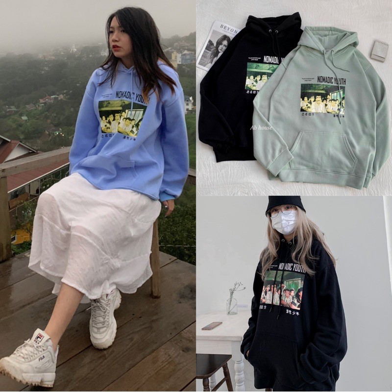 Áo Hoodie Nỉ Bông NOMADIC YOUTH Unisex (Ảnh Thât)