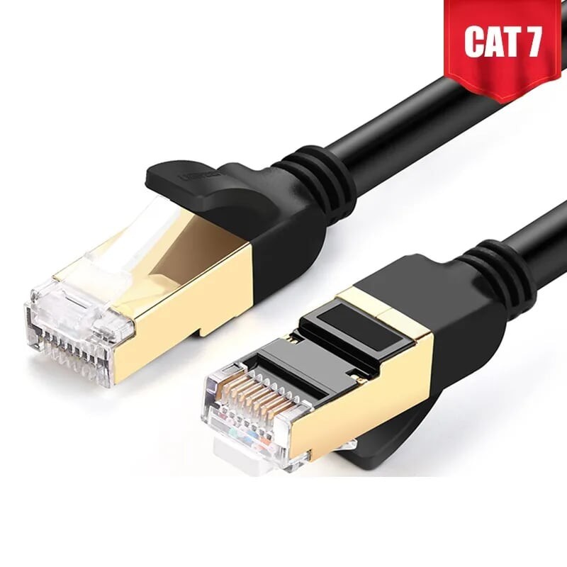 Cáp mạng Cat7 chống nhiễu màu đen UGREEN 11269 11277 11268 11229 NW107