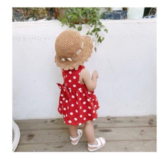 Set váy mẹ con chấm bi