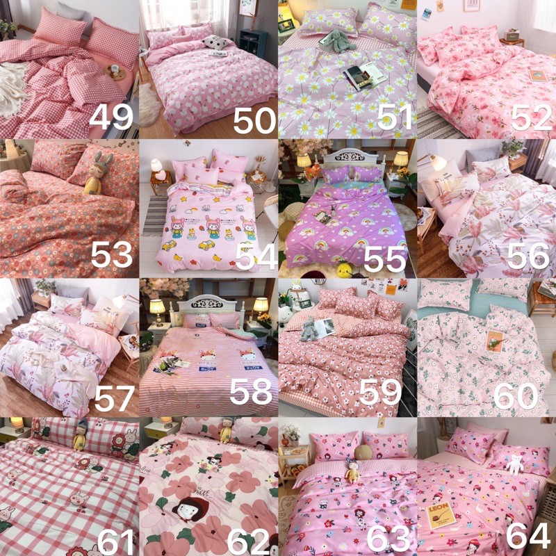 [200 Mẫu]Trọn Bộ 4 món vỏ Chăn Ga Gối Cotton Poly Nhập khẩu Mềm mịn Siêu Hót 2019 (Nhắn tin chọn mẫu) | BigBuy360 - bigbuy360.vn