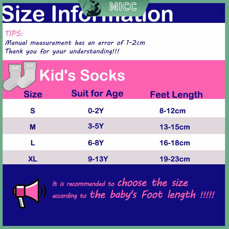 Set Tất Lửng Mềm Mại Dễ Thương Cho Bé 0-13 Tuổi