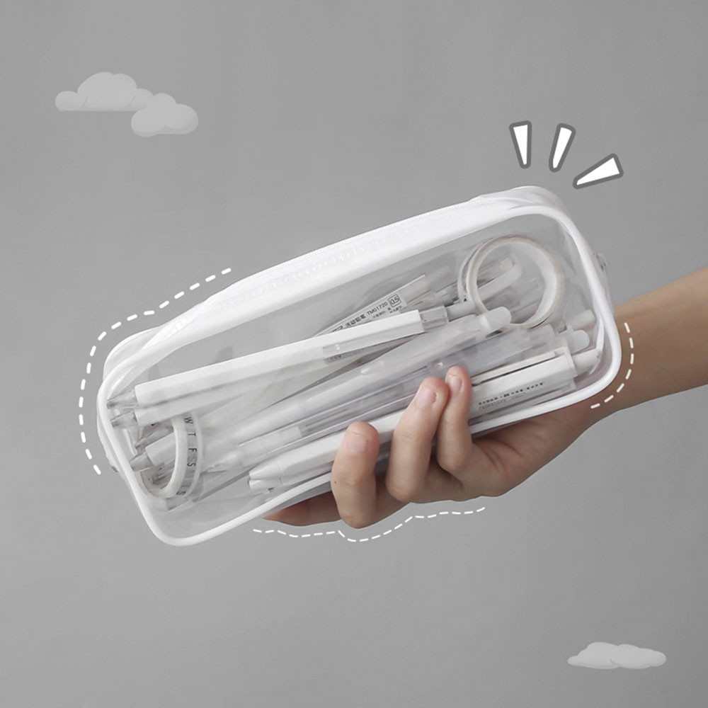 Túi Nhựa PVC Trong Suốt Đựng Bút Dễ Thương