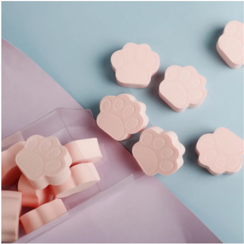 Mút Tán Kem Nền Trang Điểm Mềm Mại Thiết Kế Hình Chân Mèo Độc Đáo