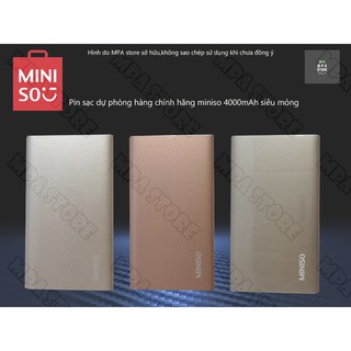 Pin Sạc dự phòng MINISO C6 4000mAh hàng chính hãng thumbnail
