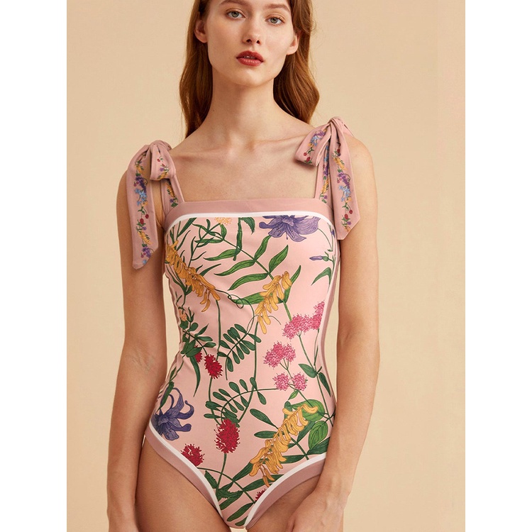 Đồ Bơi Một Mảnh Thiết Kế Cột Dây Phong Cách Mới Cho Nữ Se