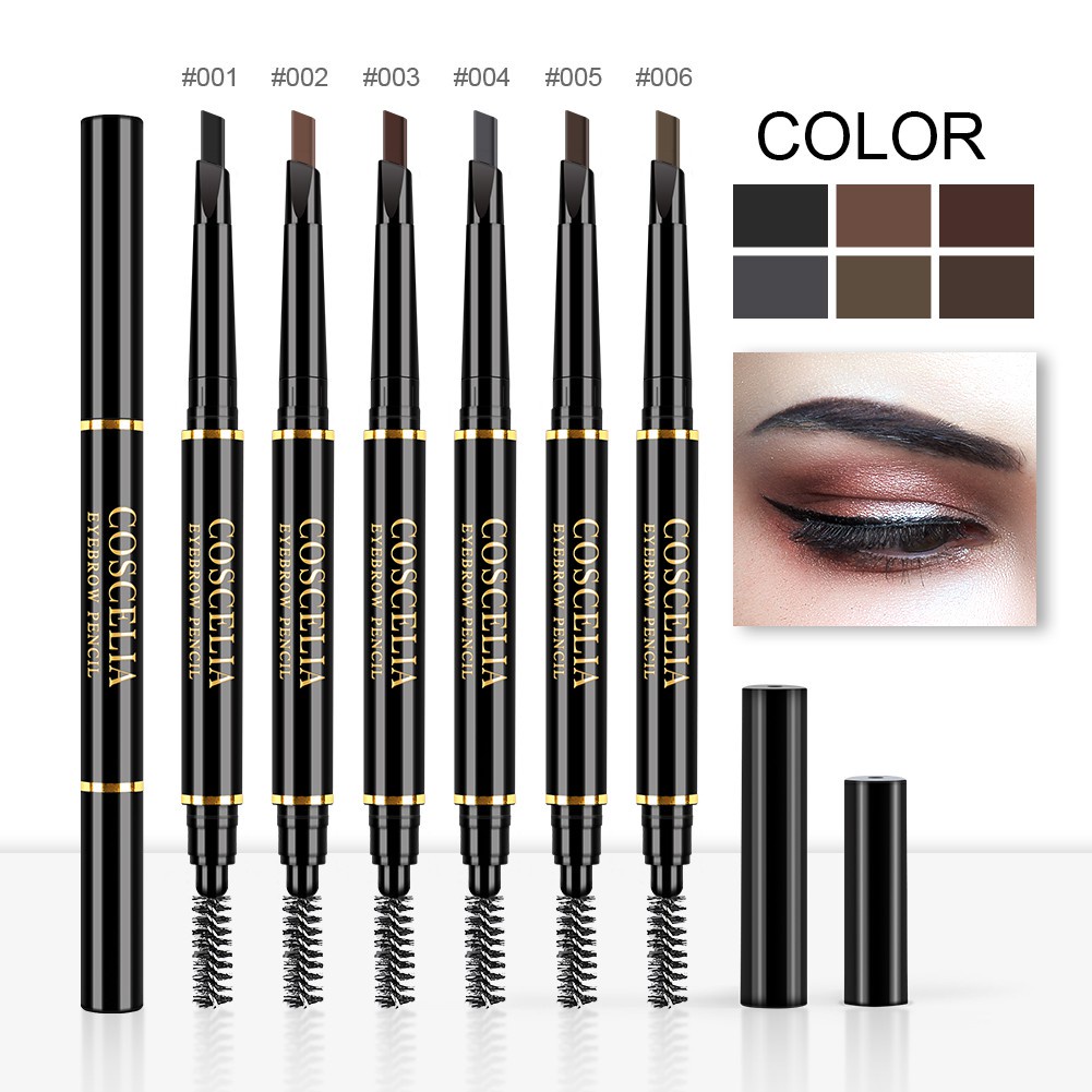 [Hàng mới về] Bút Kẻ Lông Mày Coscelia Hai Đầu Chống Thấm Nước Lâu Trôi Không Nhòe 6 Màu Tùy Chọn | BigBuy360 - bigbuy360.vn