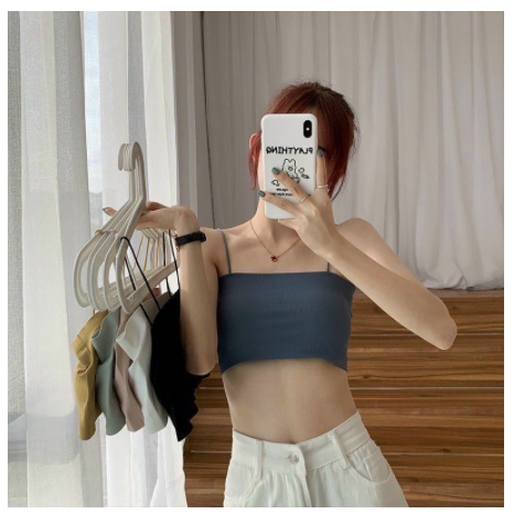 Áo lót bra quây ngực 2 dây su cao cấp đẹp giá rẻ Free Size từ 40 đến 55kg 709