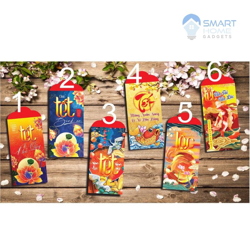 Bao Lì Xì Tết Nhâm Dần 2024 - Bộ 3 Bao Lì Xì Tết