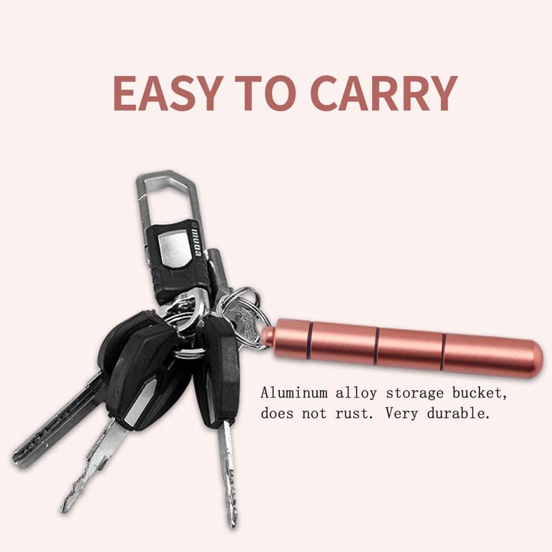 Bộ Dụng Cụ Lấy Ráy Tai 6 Trong 1 Bằng Thép Không Gỉ Kèm Hộp Đựng Và Móc Khóa Tiện Lợi