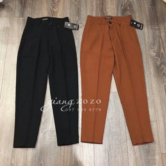 Quần baggy vải