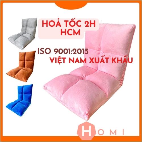 Ghế lười [HOẢ TỐC HCM] – Ghế bệt tựa lưng NHIỀU MÀU CAO CẤP, ghế tatami 5 cấp độ, Khung thép chịu lực - Danami store