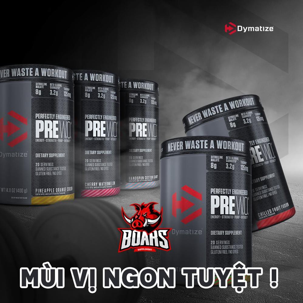 PRE WO - PREWORKOUT TĂNG SỨC MẠNH KHỦNG (20 LẦN DÙNG)