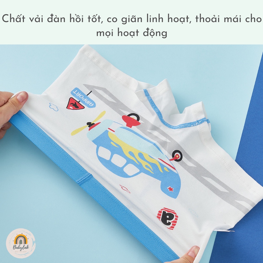 Quần chip bé trai set 4 quần lót trẻ em cao cấp - Mẫu 4