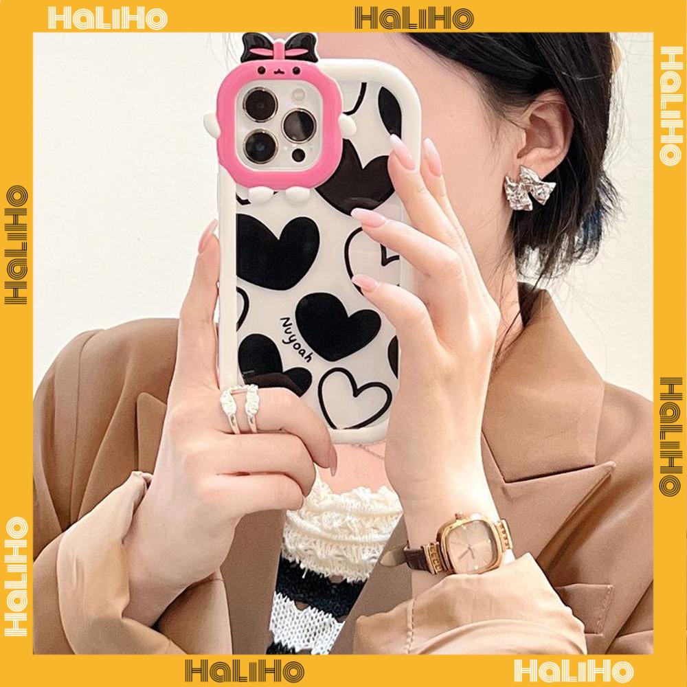 iPhone Case Silicone Soft Case Clear Case Airbag Shockproof Protection Camera Shiny Feel Love Cartoon Cute Compatible For iPhone 11 Pro Max 13 Pro Max 12 Pro Max 7Plus xr XS Max