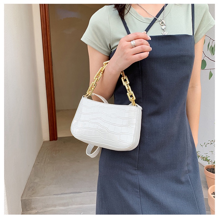 Túi kẹp nách dây da phối xích siêu đẹp HÀNG LOẠI 1