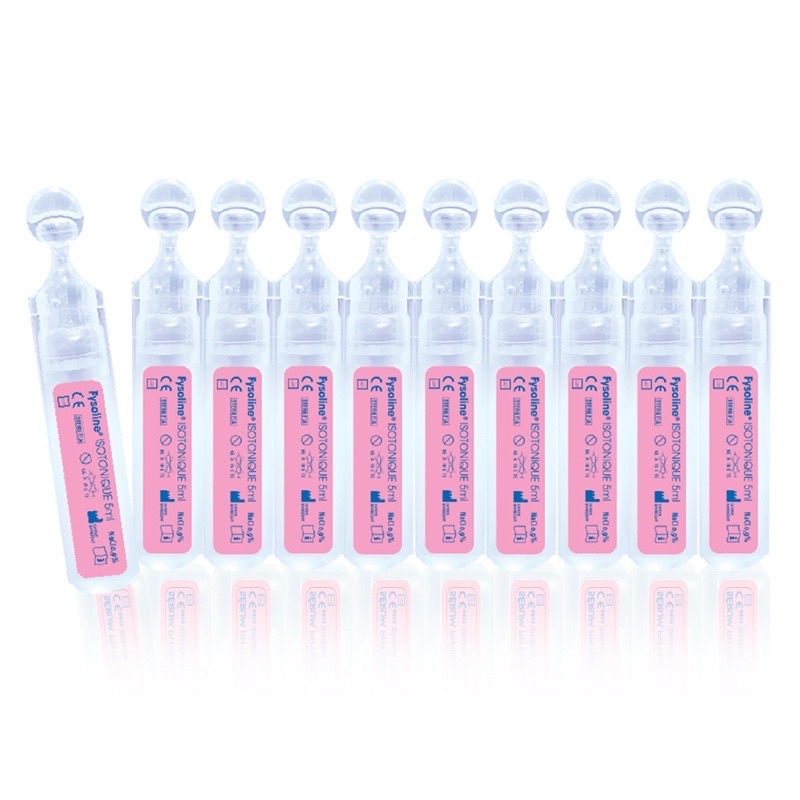 Nước muối Physiodose/ Gifrer (Pháp) Date tháng 9 Sale Mạnh - Vệ sinh mắt, mũi, miệng cho bé