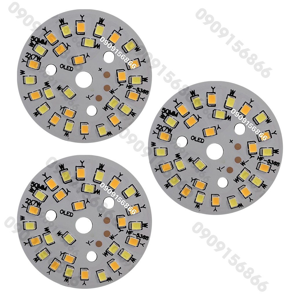 Led vỉ tròn 7w - 3 màu