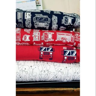Vải cotton hình ô tô