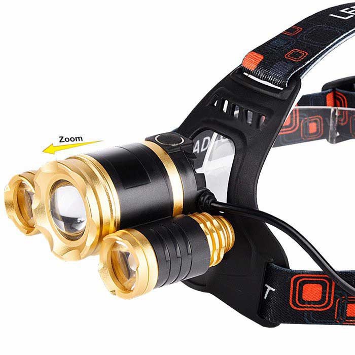 ĐÈN PIN ĐỘI ĐẦU 3 XML-T6 có zoom